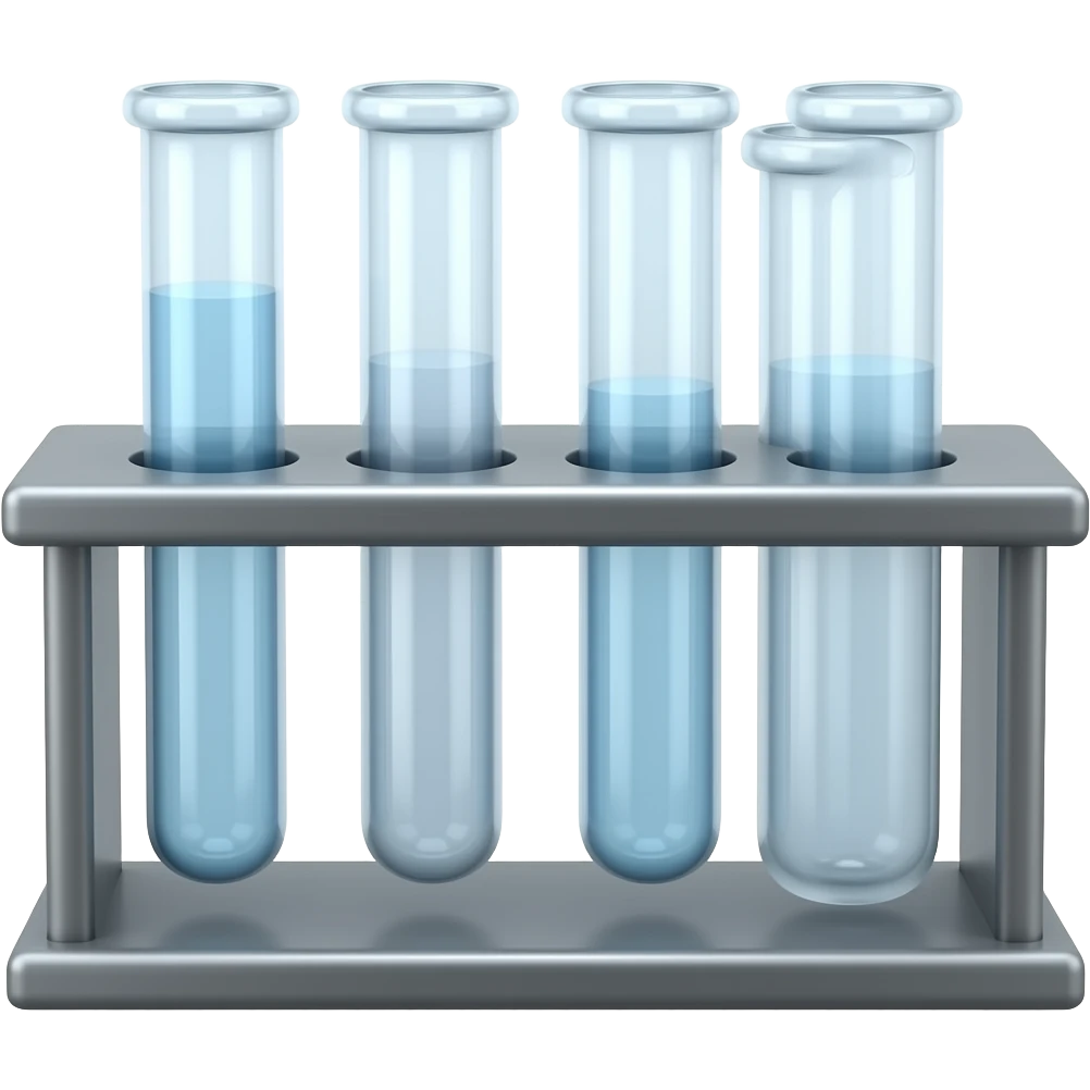 experiment glass set stand emoji