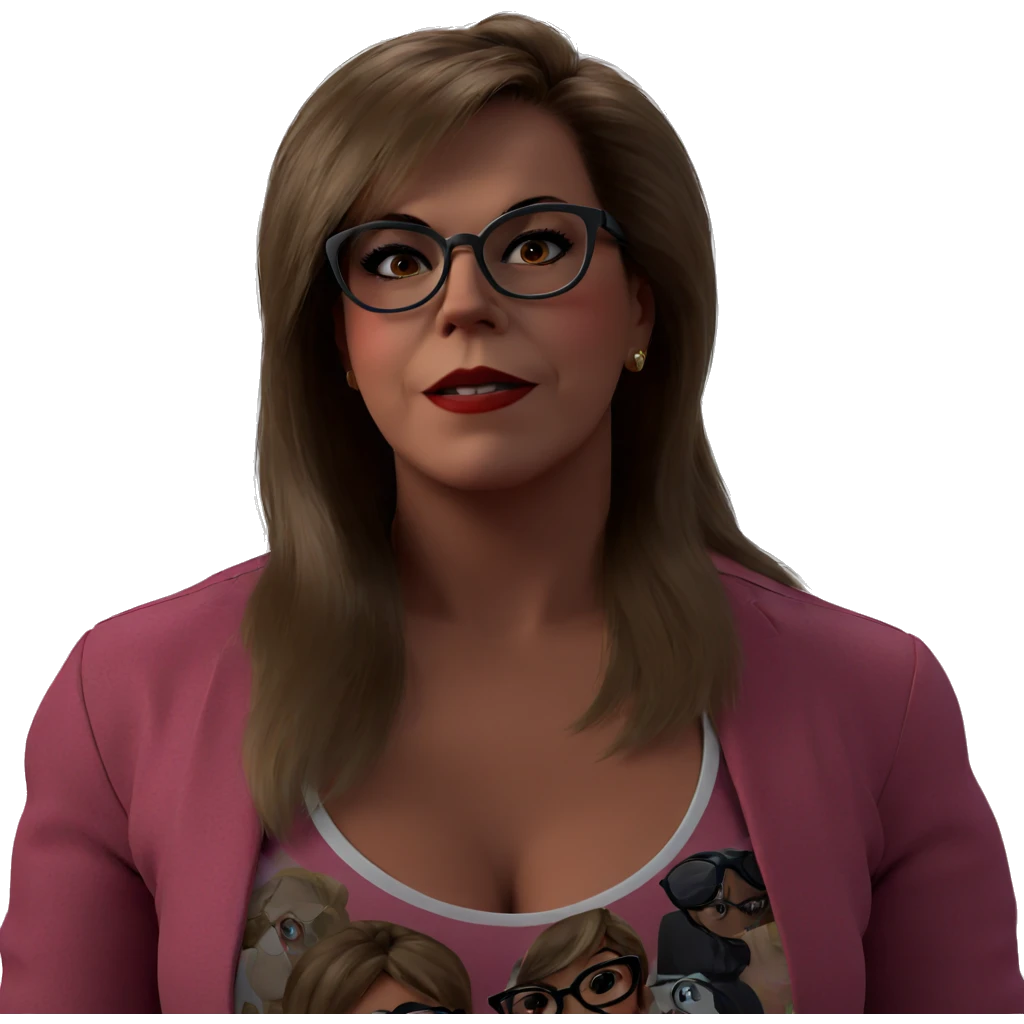 glamorous girl with glasses emoji