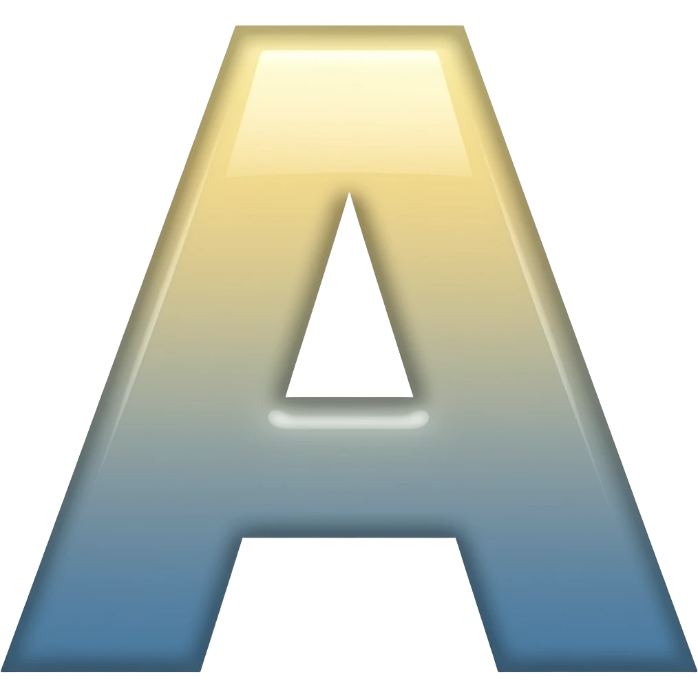 letter A emoji