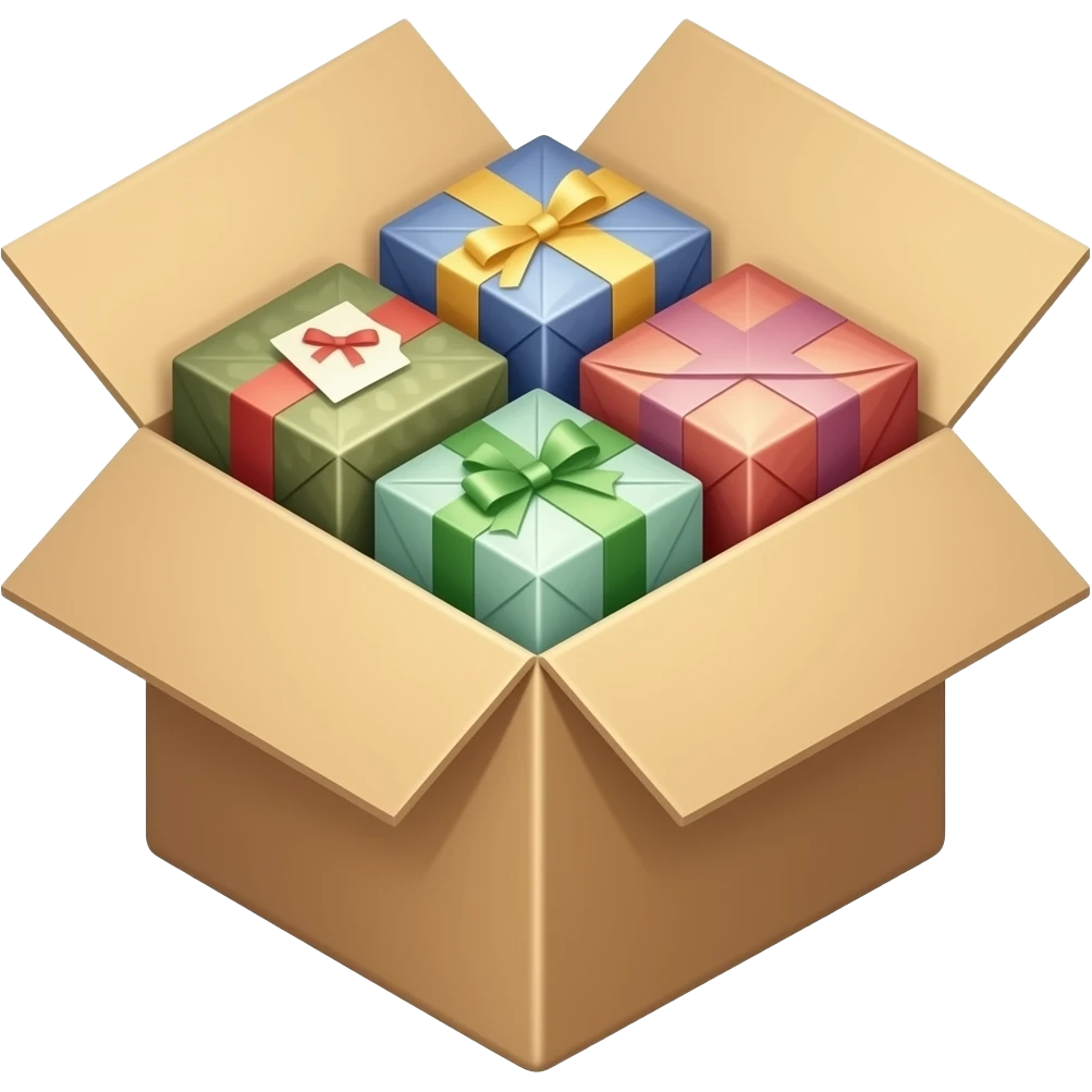 Packages in a box emoji