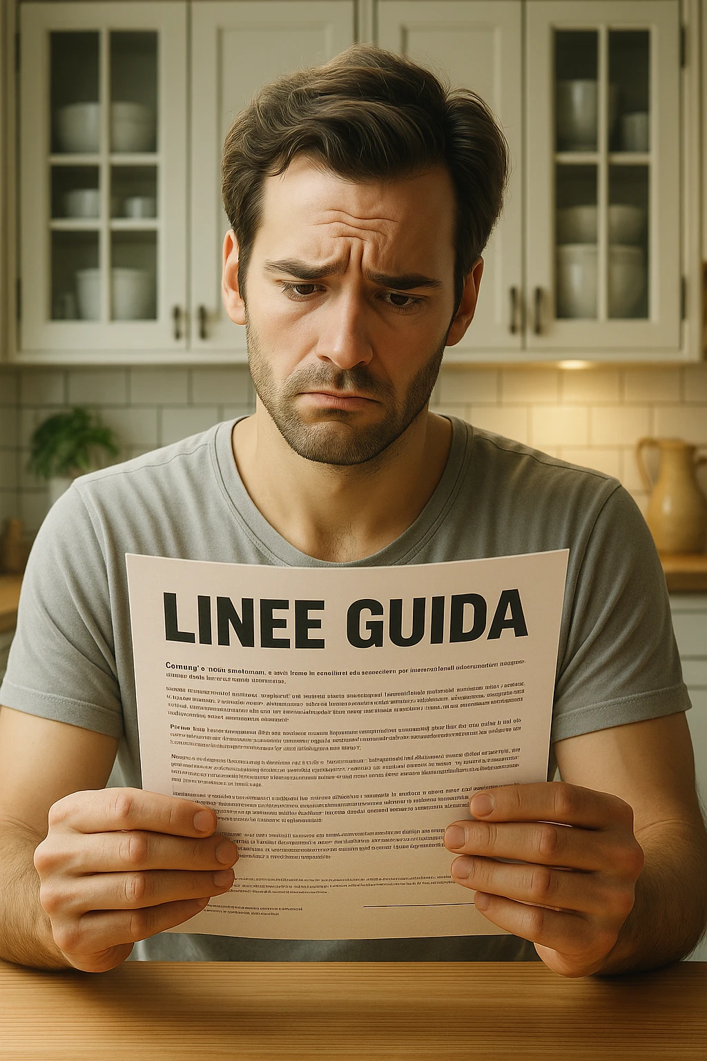 FALLA IDENTICA A QUESTA MA SUL FOGLIO SCRIVI "LINEE GUIDA" IN ITALIANO emoji