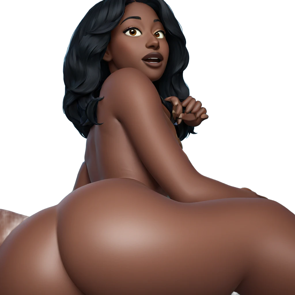 dark beauty looking back emoji