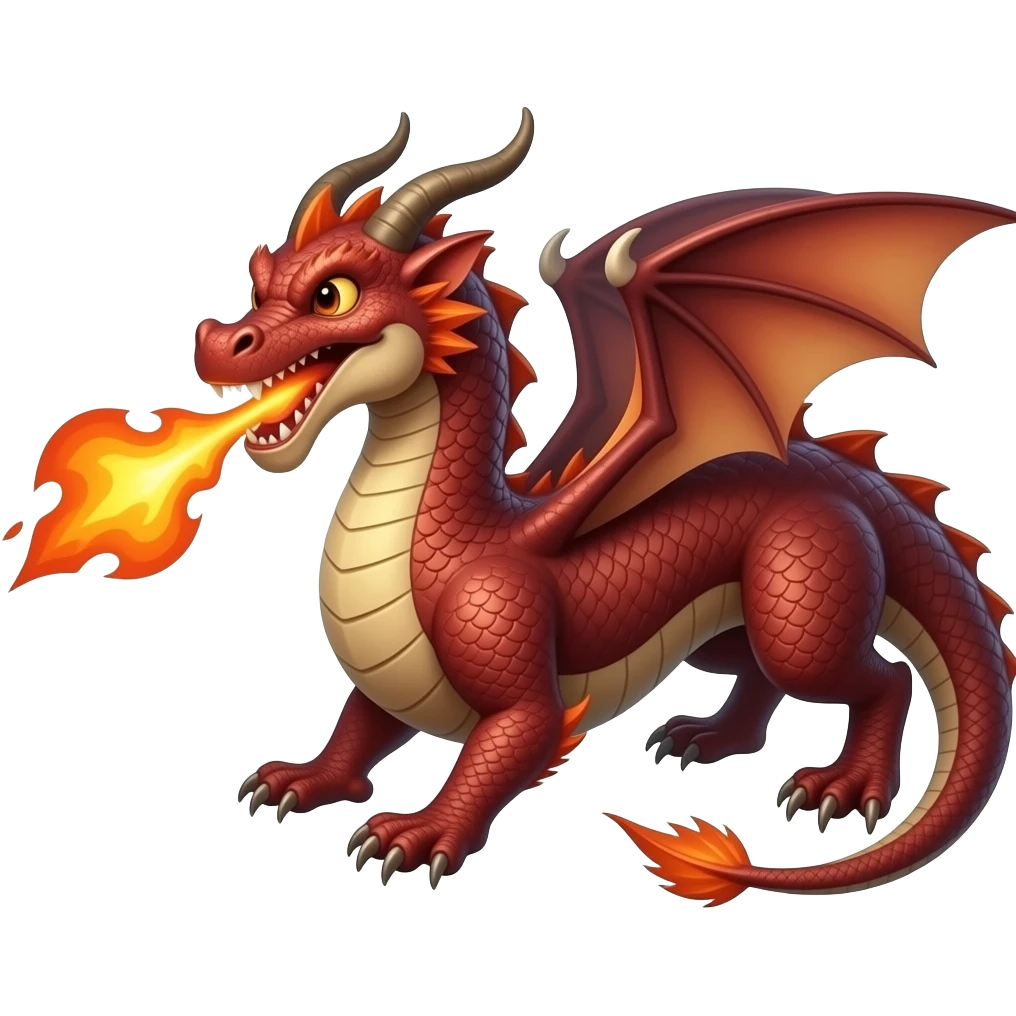 Dragon Breath flame emoji