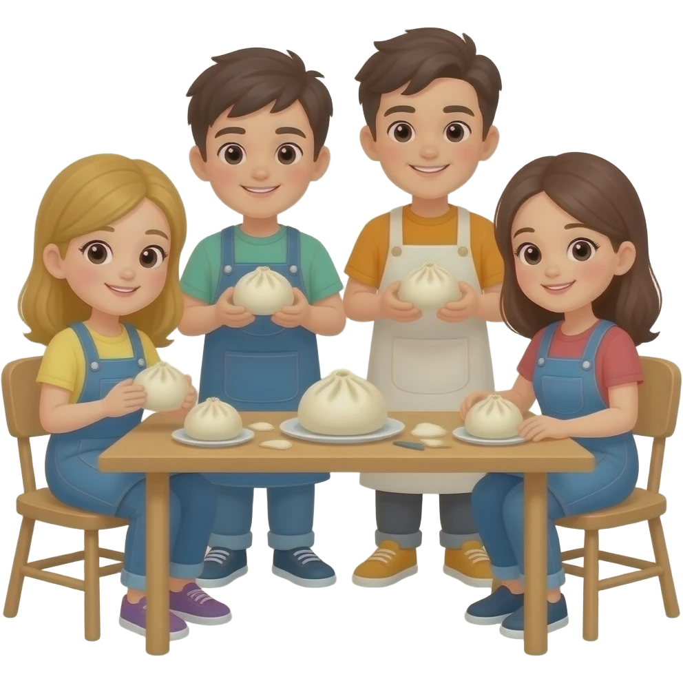 bao workshop cute at home with friends emoji