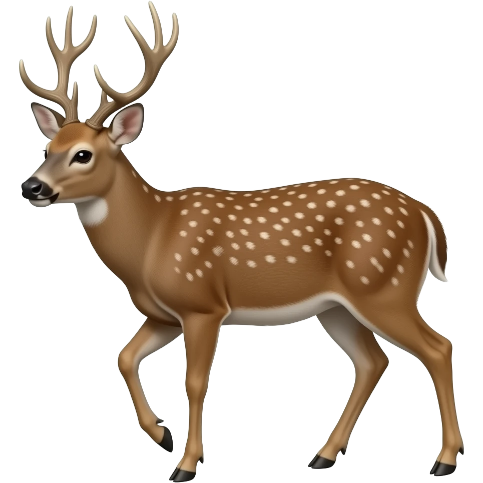 disturbed deer emoji