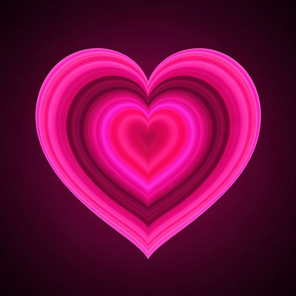 hot pink heart, ultra detailed emoji