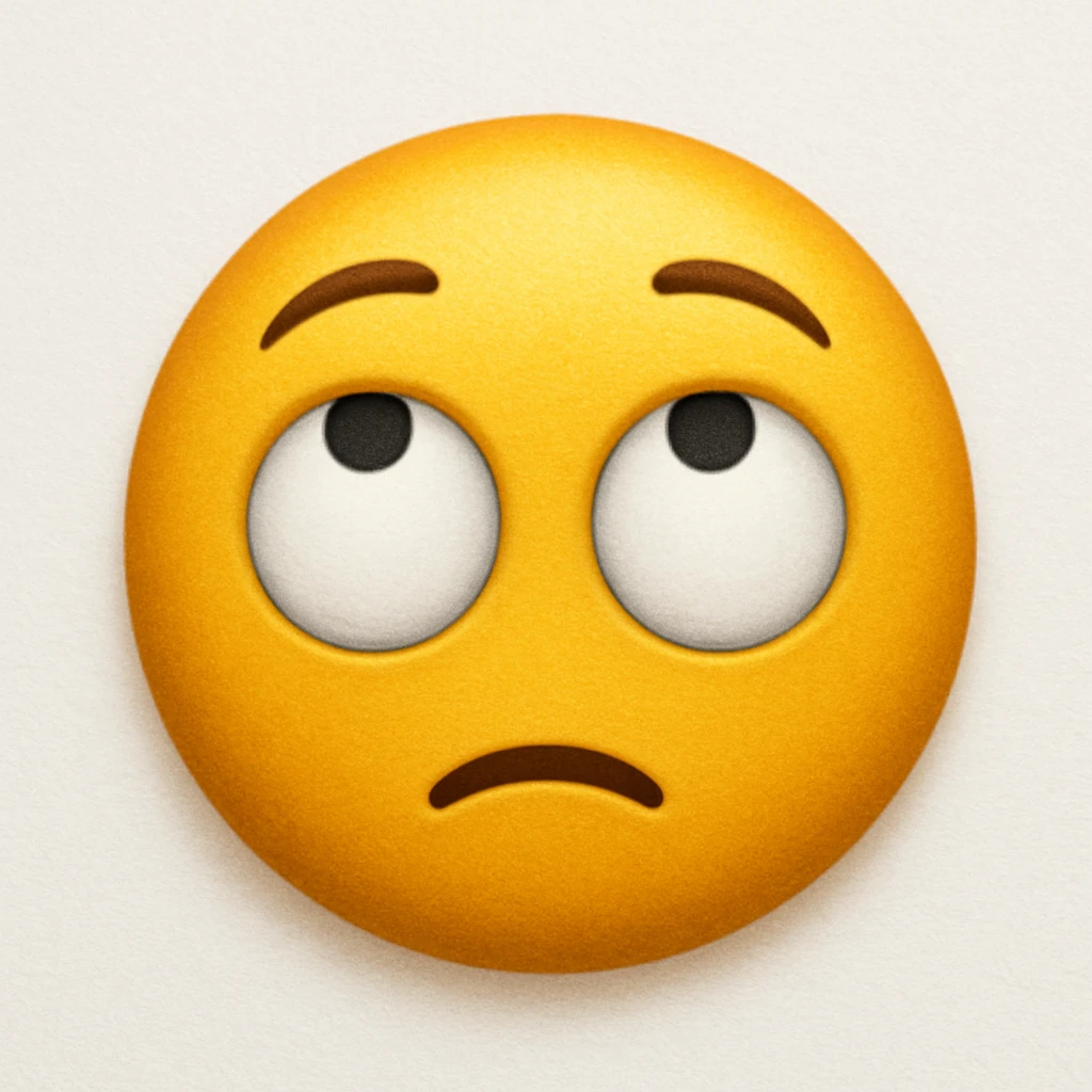 emoji with rolling eyes emoji