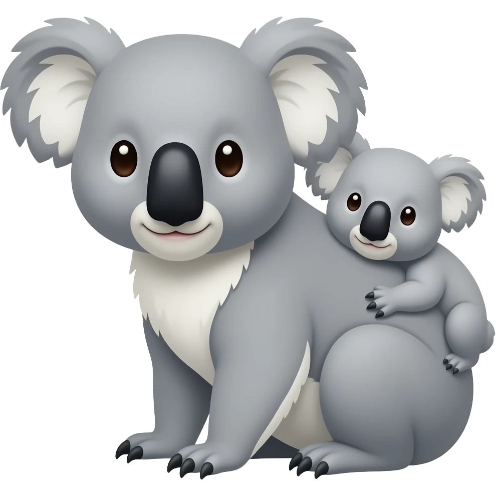 mum koala and baby KOALA emoji