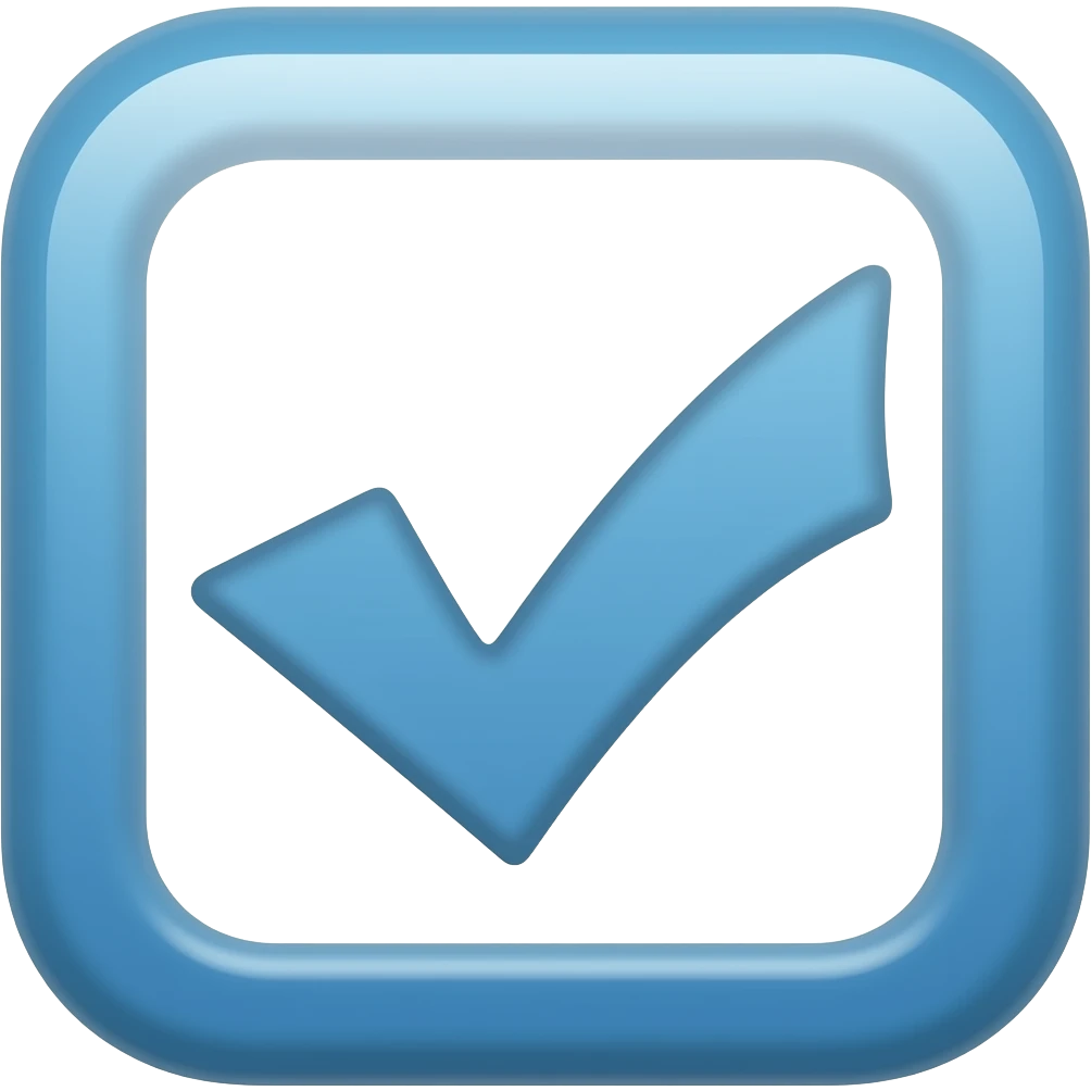 A blue Roblox symbol that has a checkmark in it emoji