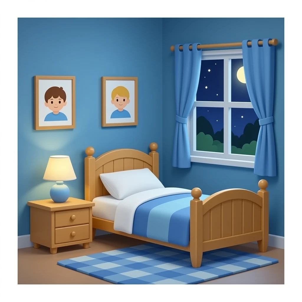 a child's bedroom emoji
