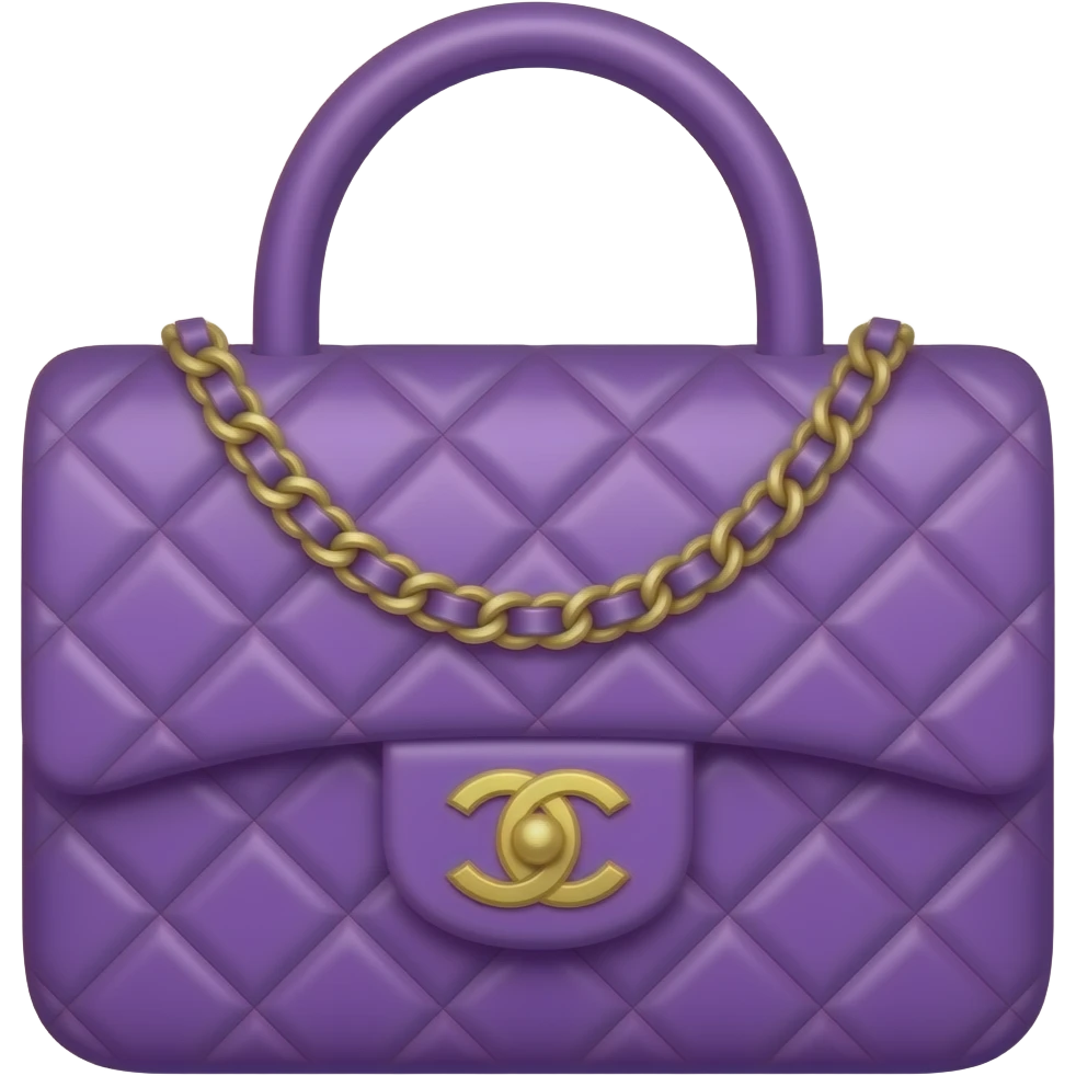 chanel violet bag emoji