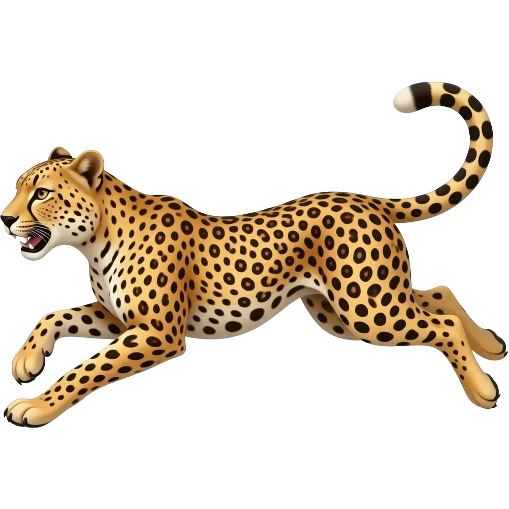 cheetah running fast emoji