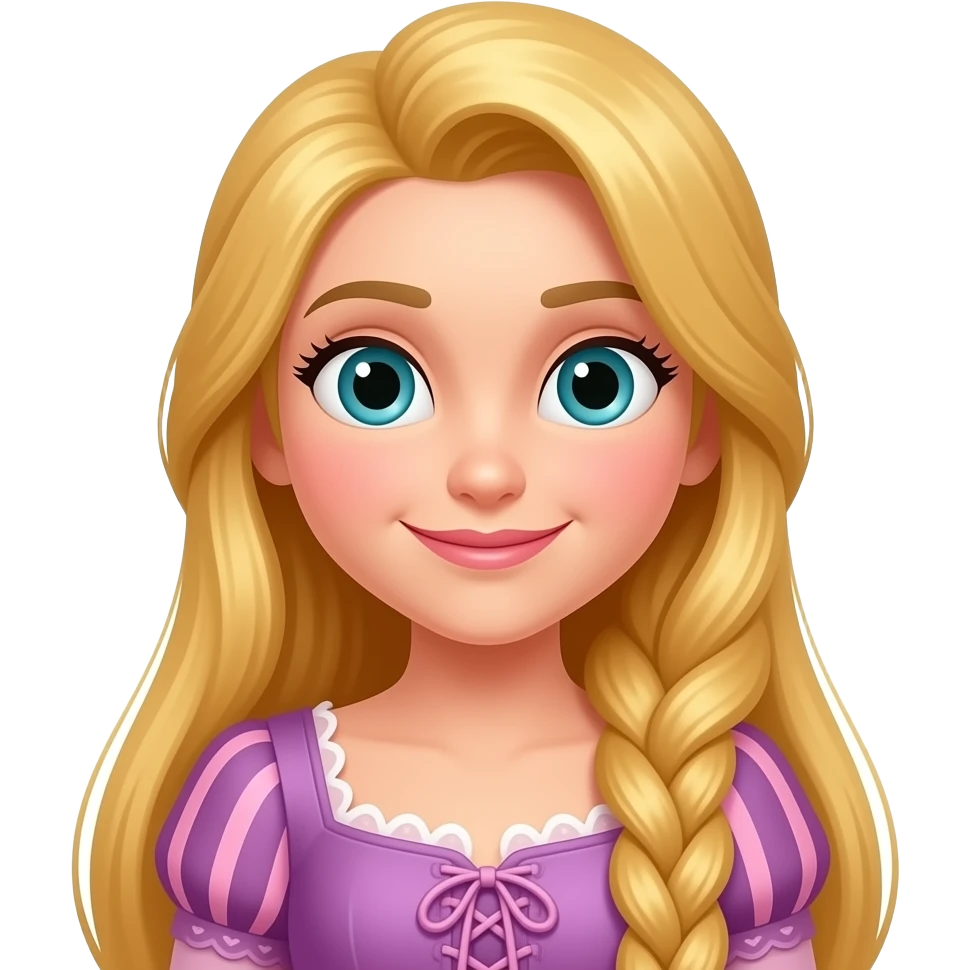 Rapunzel blonde emoji
