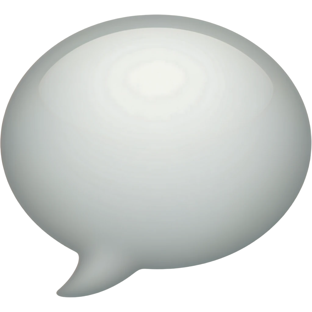 Globo de texto ultra blanco como este 💬 pero que no tenga texto emoji