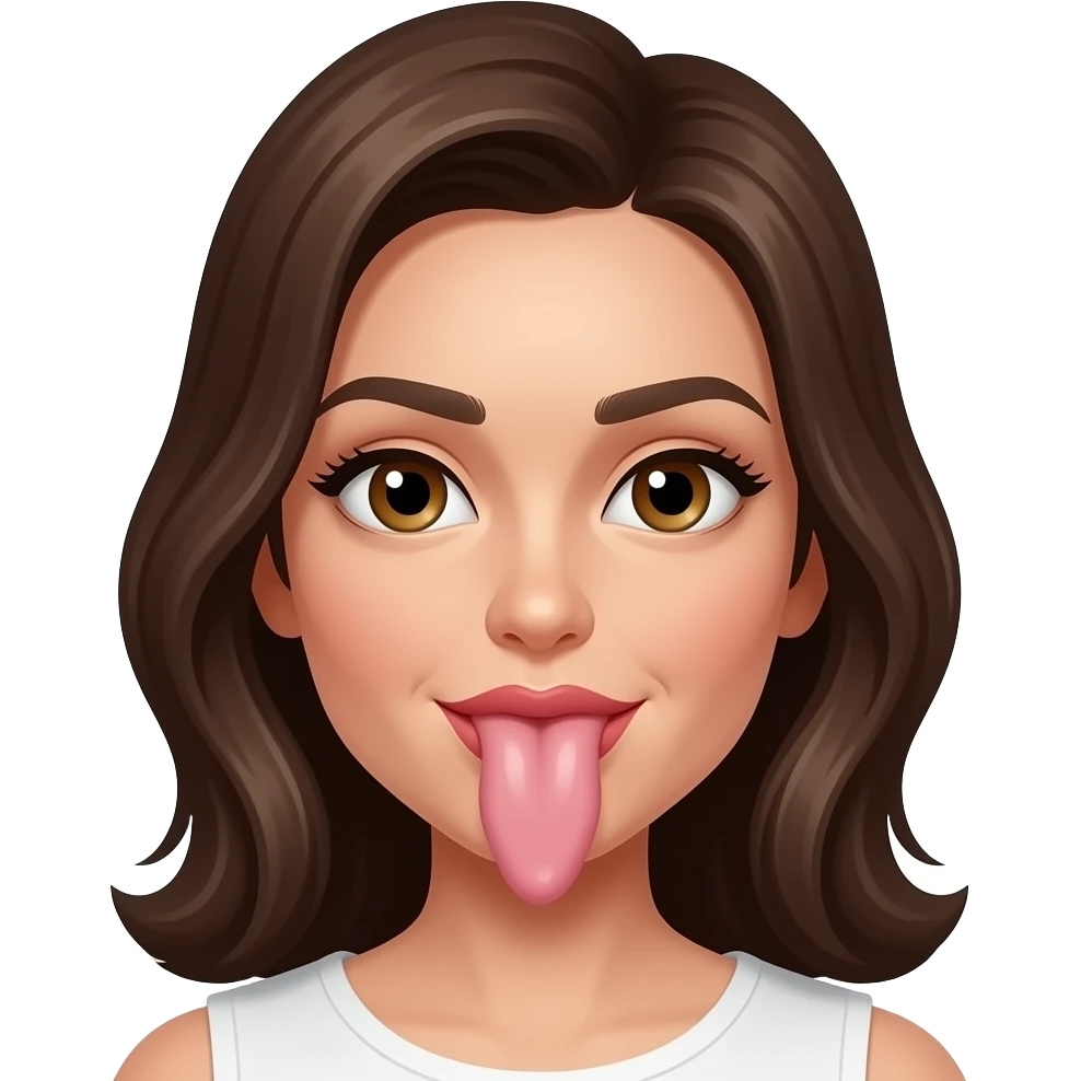 Femme qui suce une bite emoji