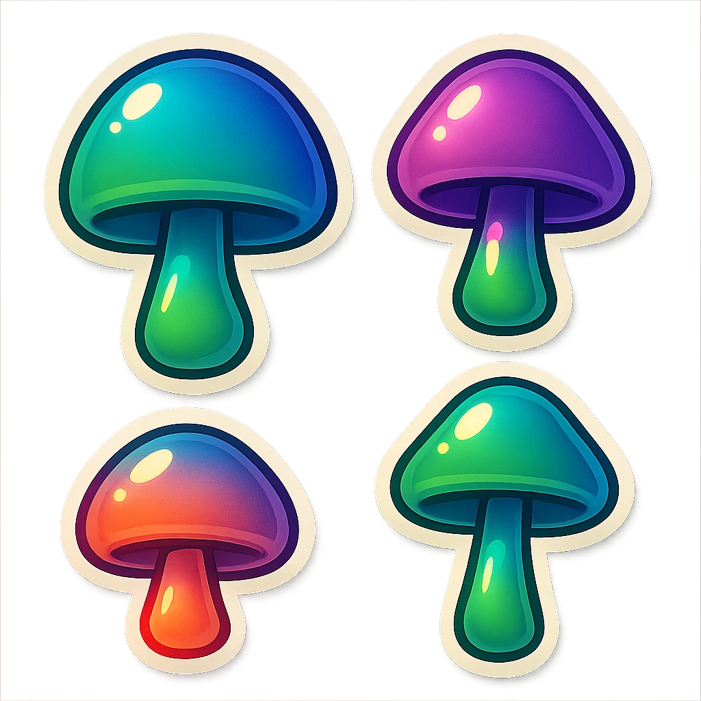 alien mushrooms emoji