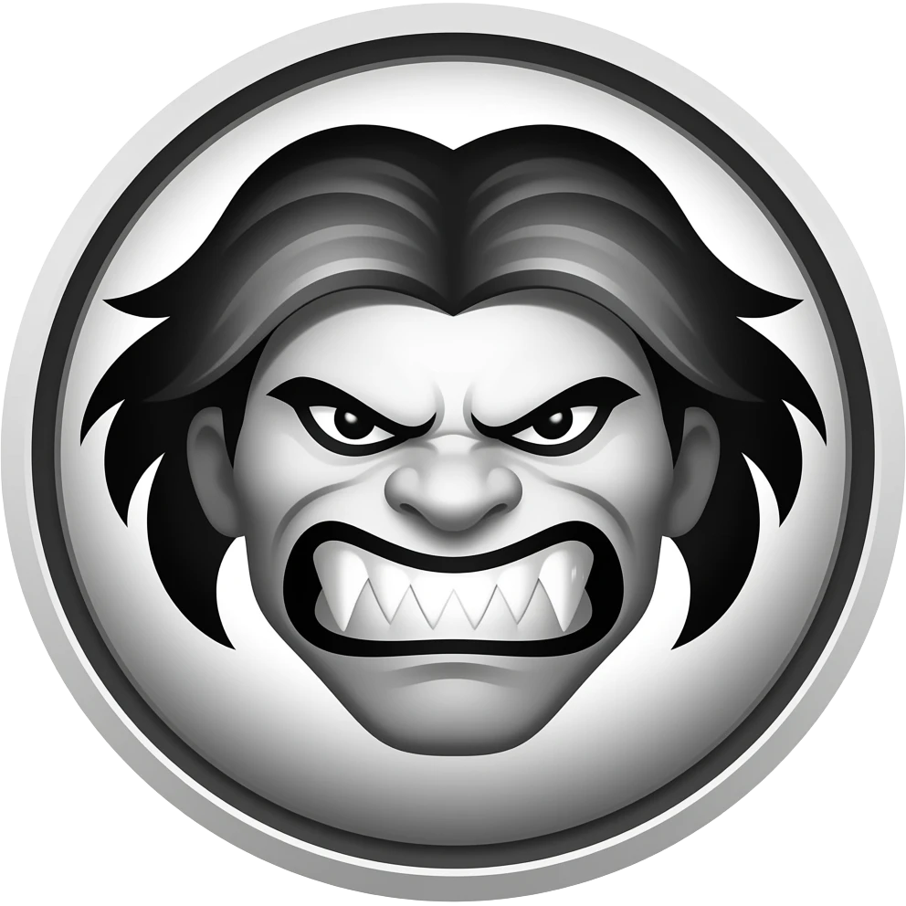 Create symbol of Going Berserk with transparent background and no text emoji