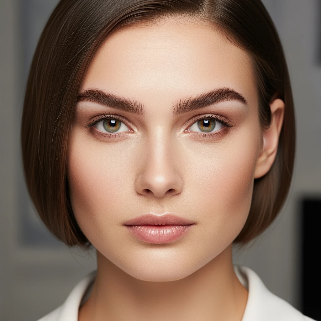 a woman with plucked eyebrows  emoji