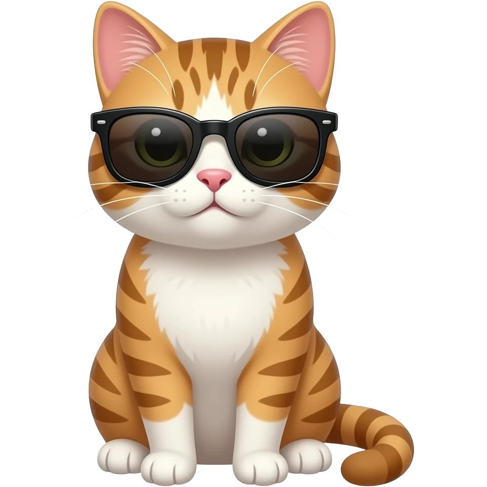 Cat wearing sunglasses emoji