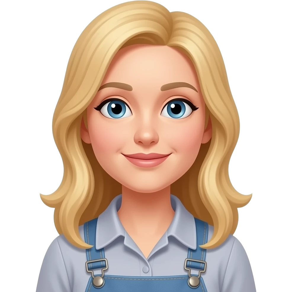 50 year old long blonde hair woman dusting furniture emoji