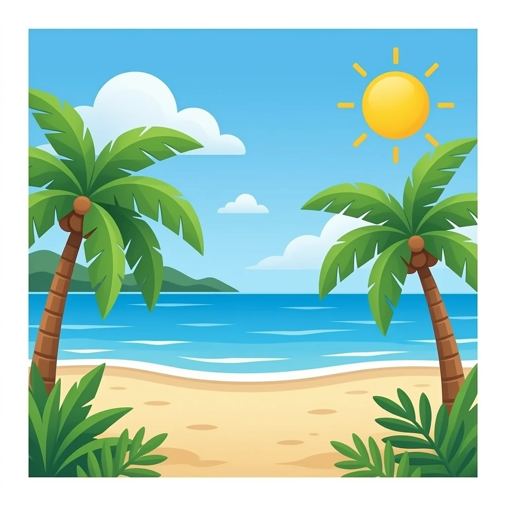 CREA UN EMOJI DE PLAYA emoji