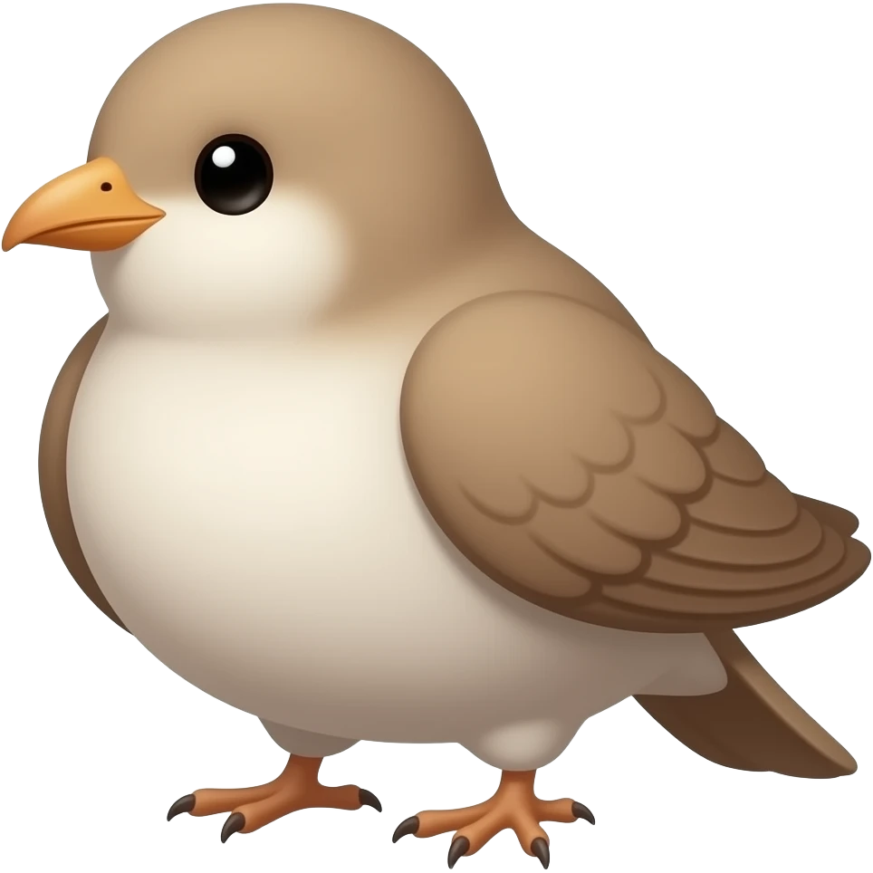 Fat bird emoji