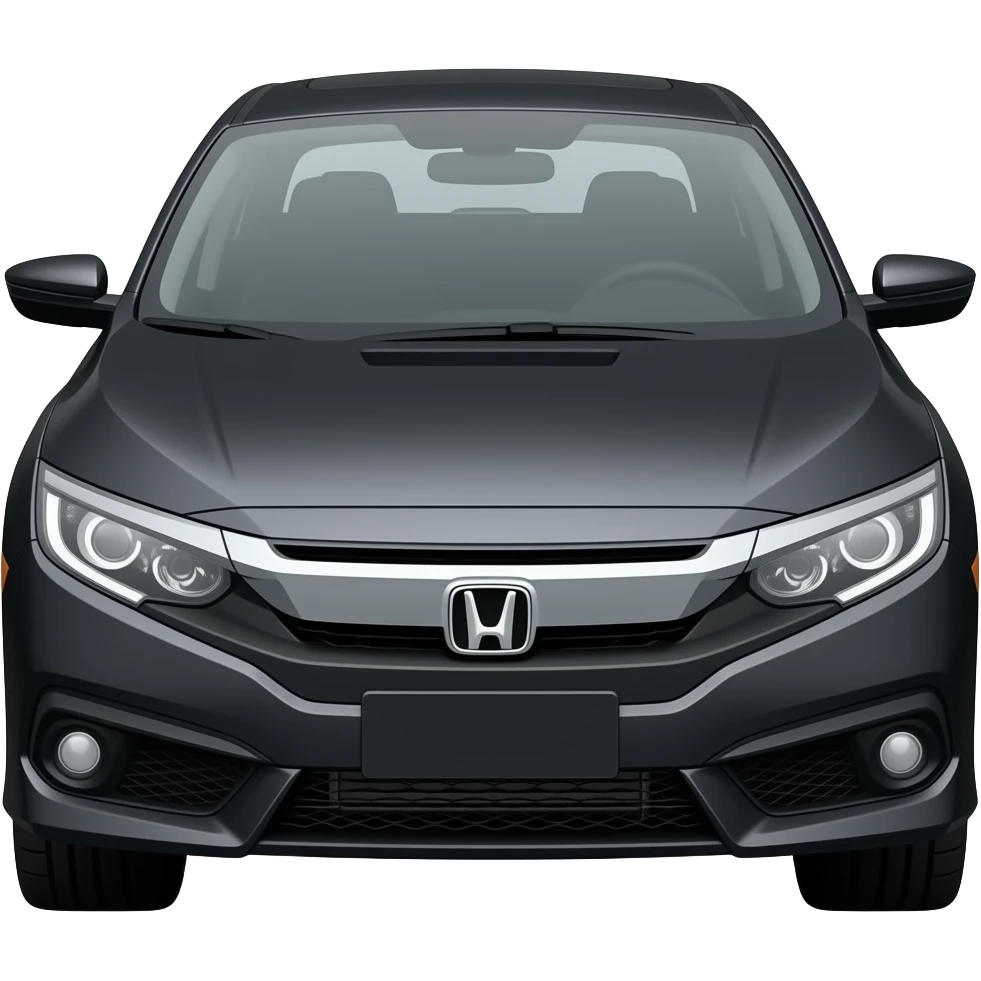 Honda civic sedan black emoji