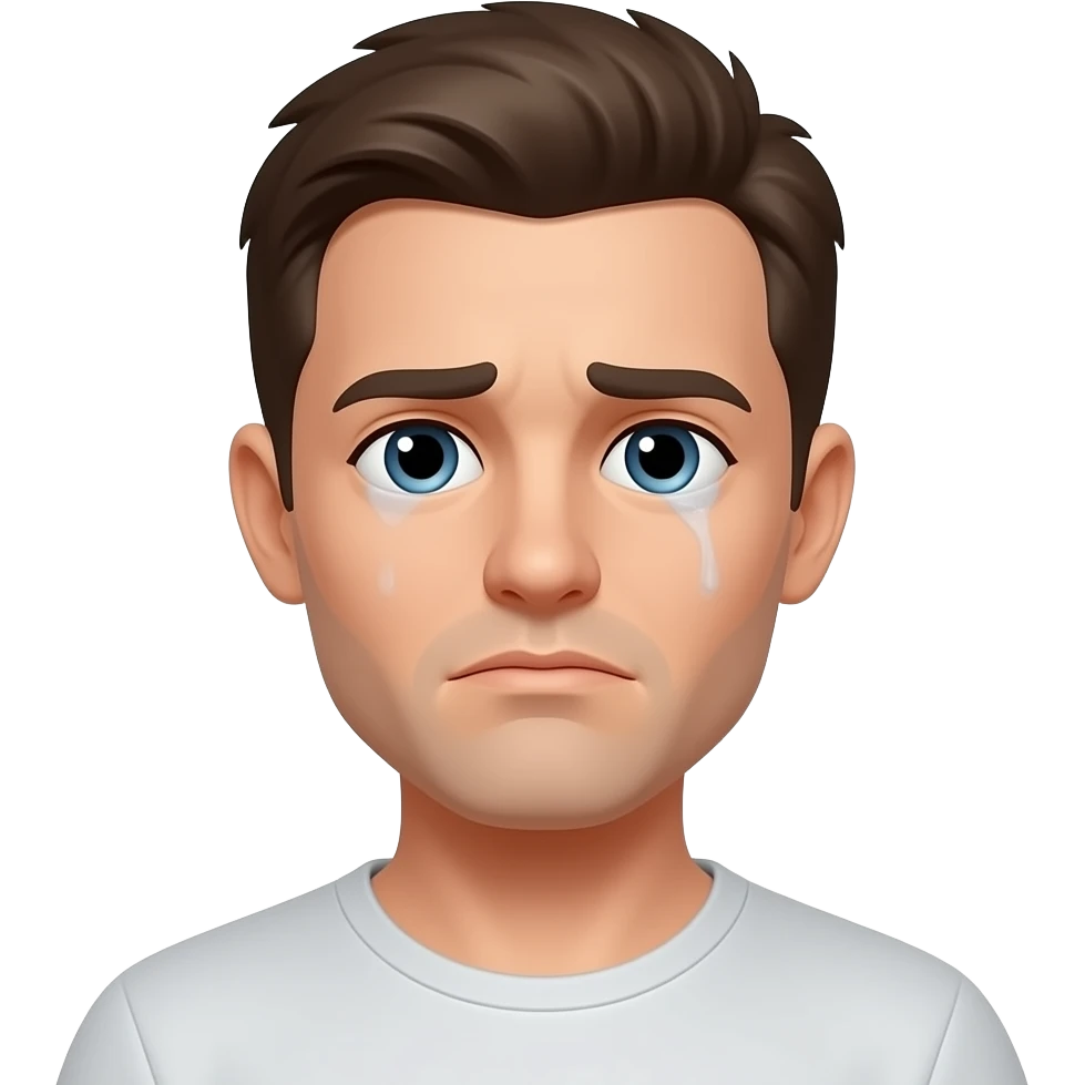 Make a tired guy emoji