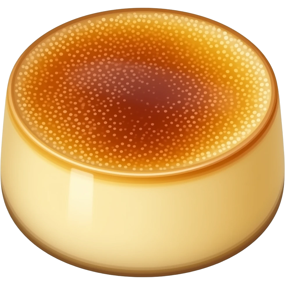 Crème brulee emoji