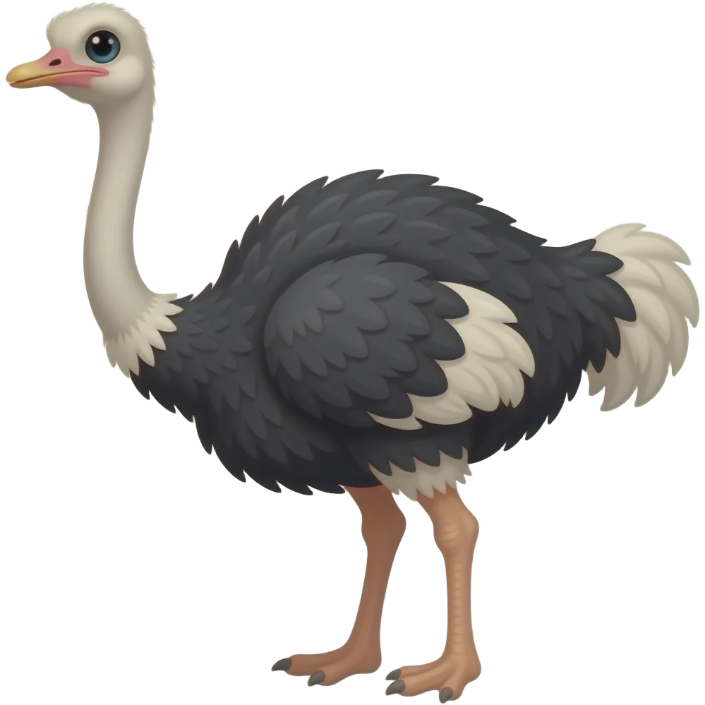 Ostrich emoji