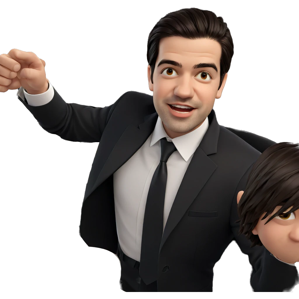 smiling boy in formal attire emoji