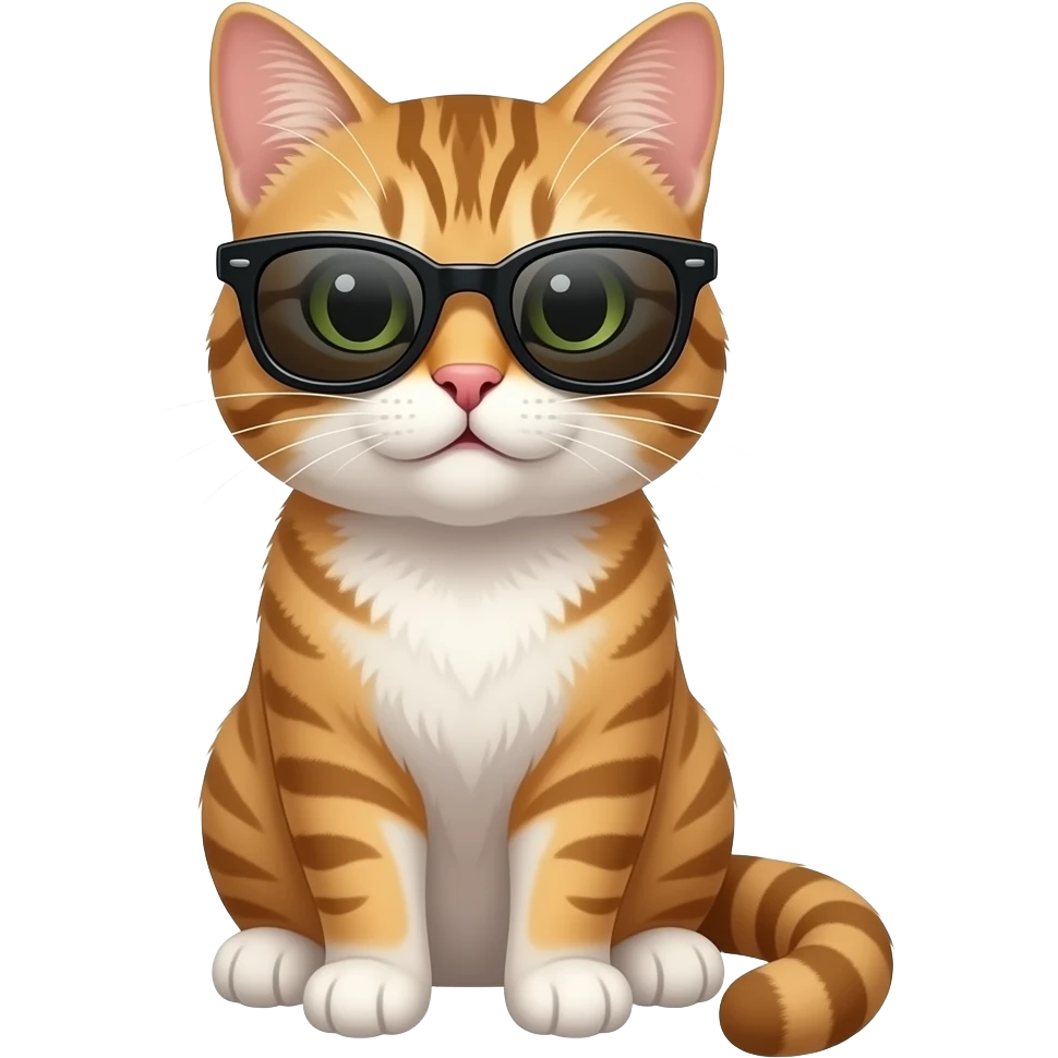Cat wearing sunglasses emoji
