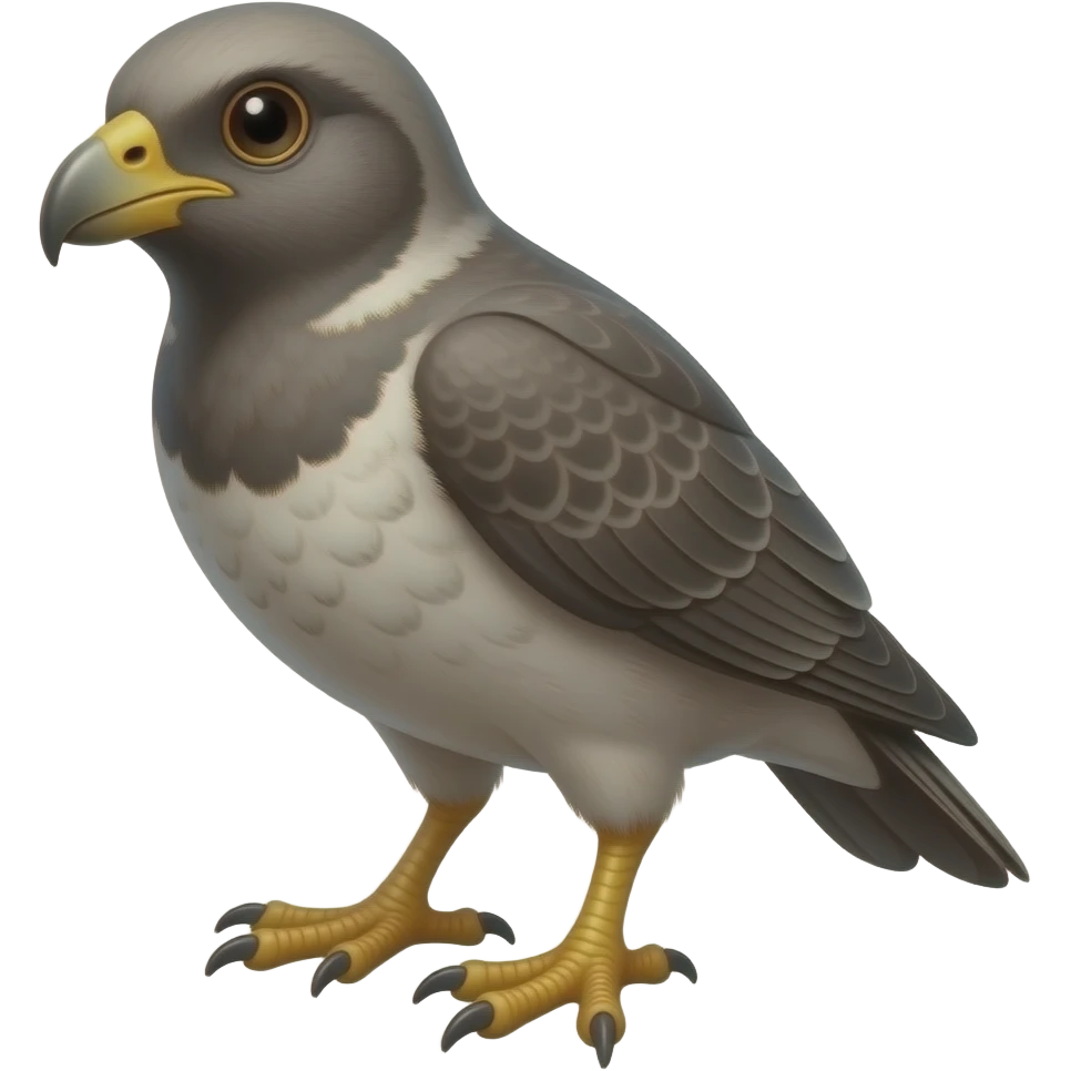 surrealistic - a plucked, wild bastard bird, with grown human feet - shown at a 45-degree angle emoji