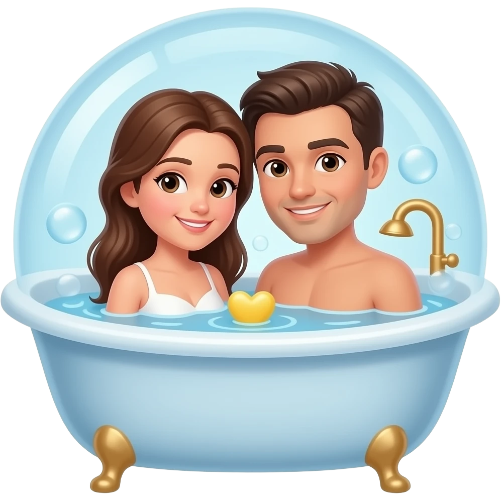 bubblebath romantic couple chillin emoji