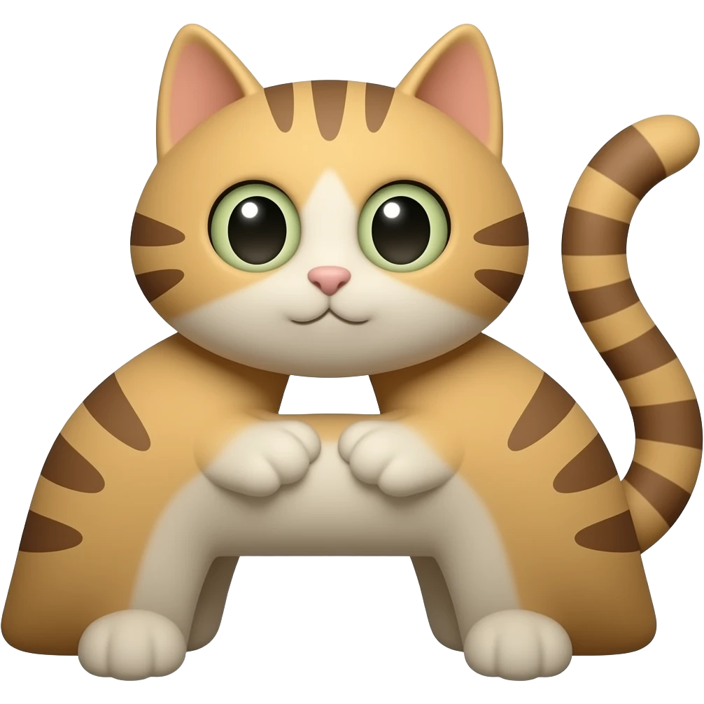 cat shaped letter A, one cat with very tiny eye size difference, almost identical emoji