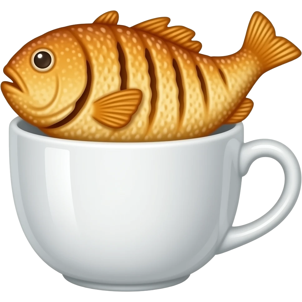 coppo di frittura di pesce emoji