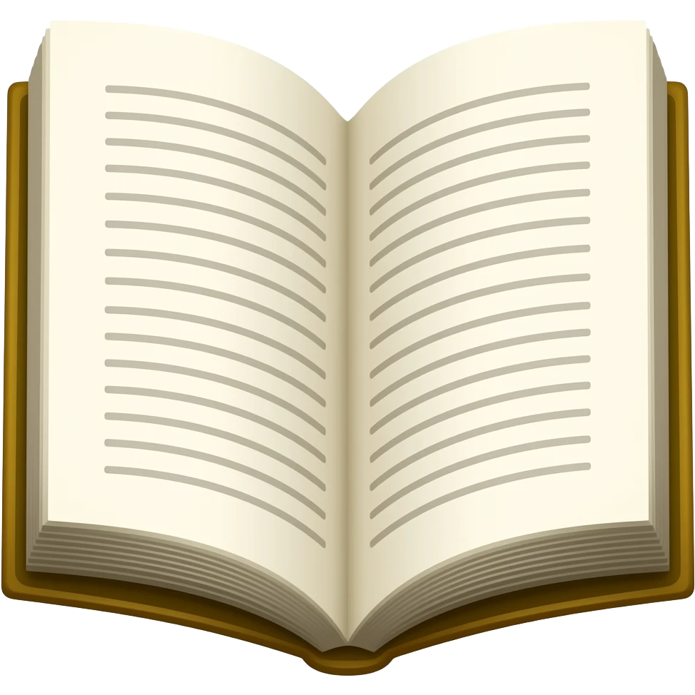 Open Written Book emoji