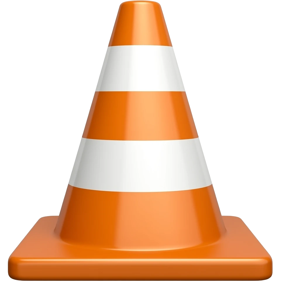 Traffic cone emoji