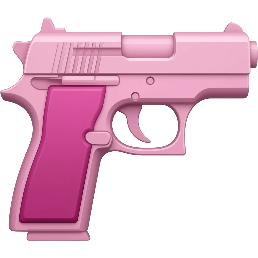 pink gun emoji