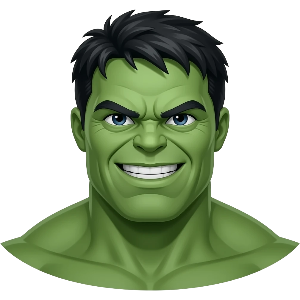 Bruce Banner. The Human personality of the incredible hulk emoji