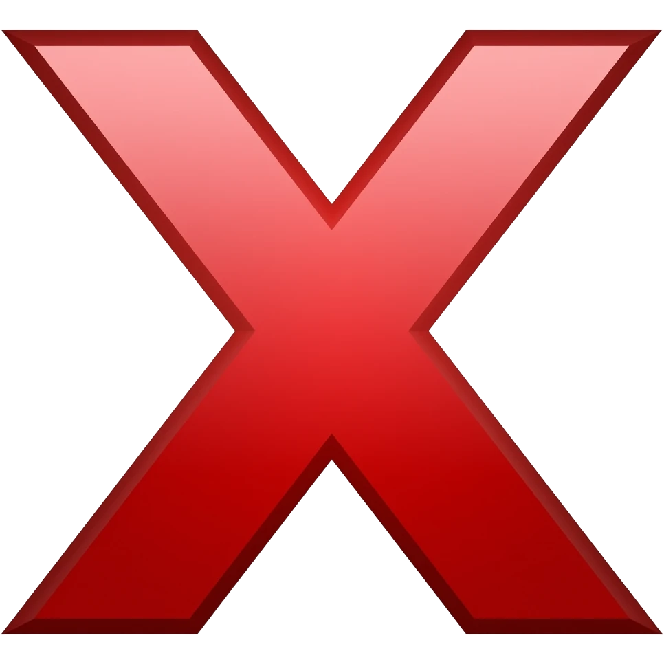 red x emoji