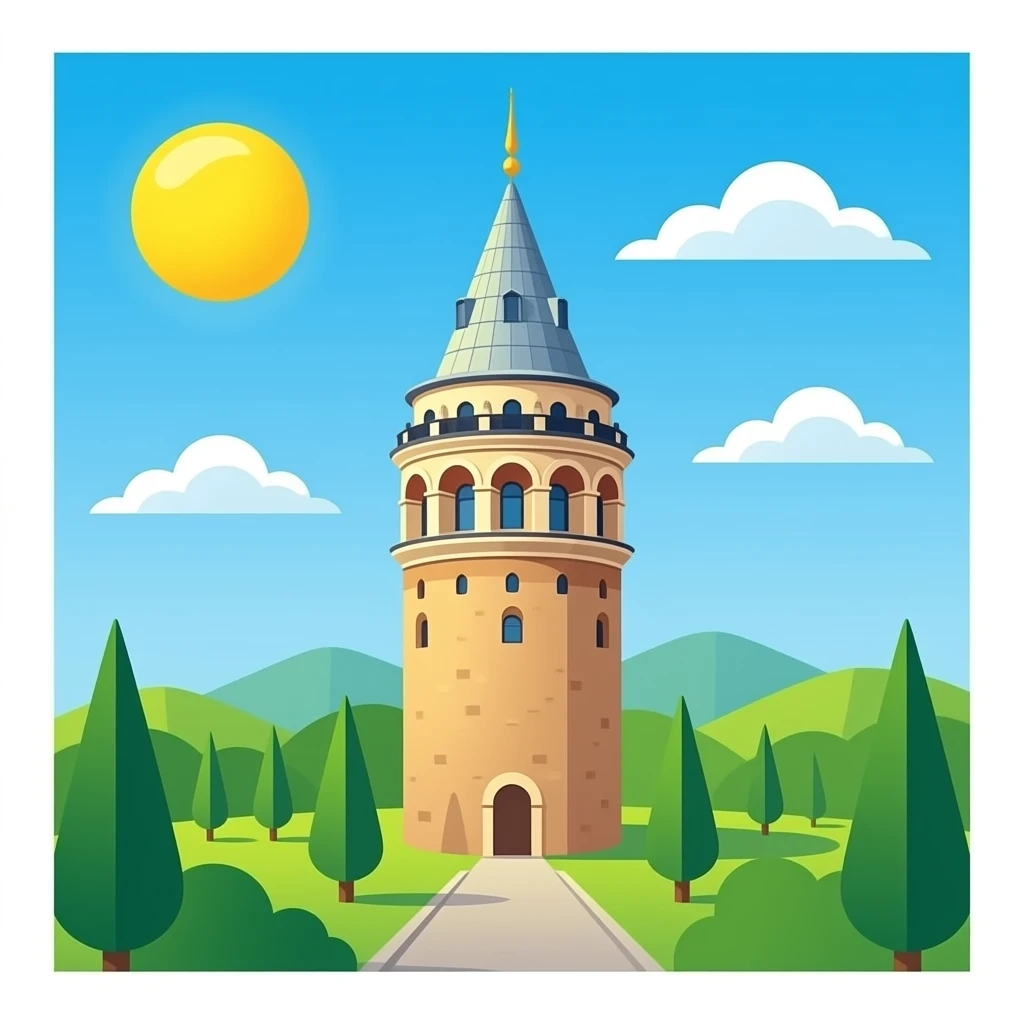 Galata kulesi emoji