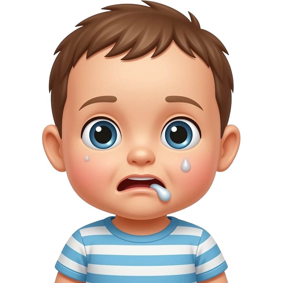 baby with diarrhea emoji