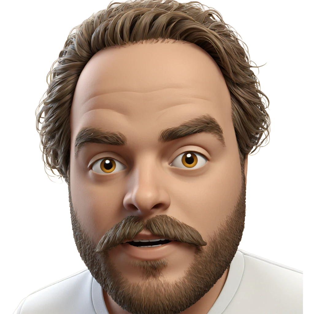 portrait of a bearded man emoji