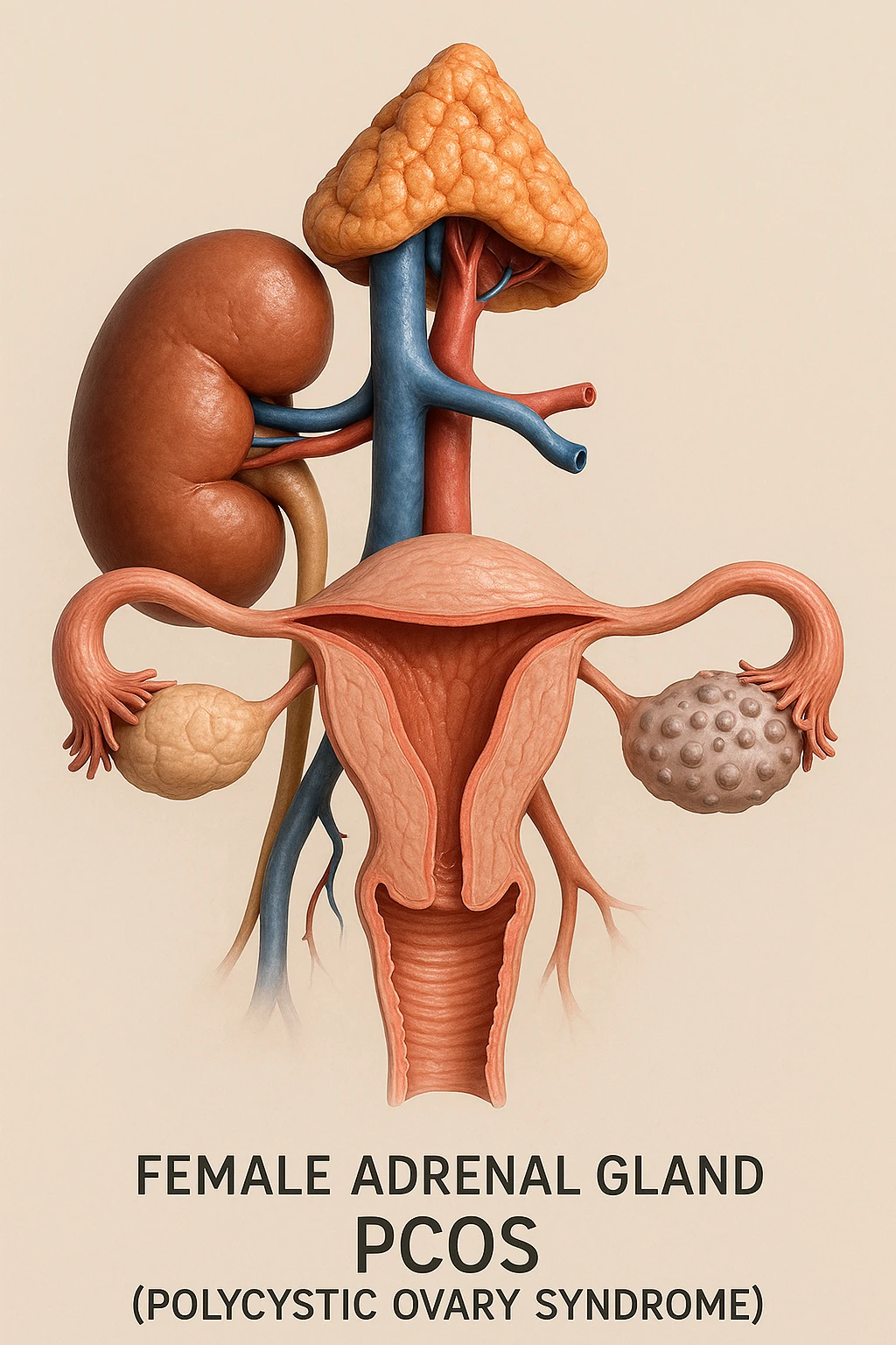 PCOS SURRENALICA DONNA IMMAGINE 3D REALISTICA emoji