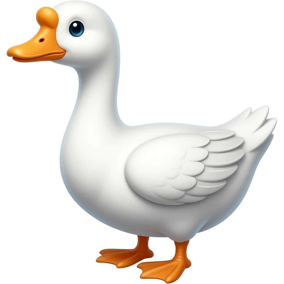 Cartoon 2d goose emoji