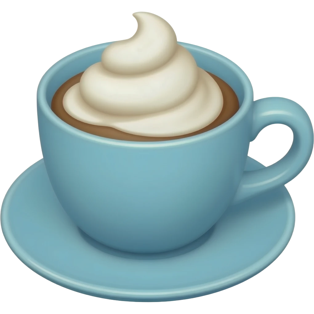 Blue hot cocoa emoji