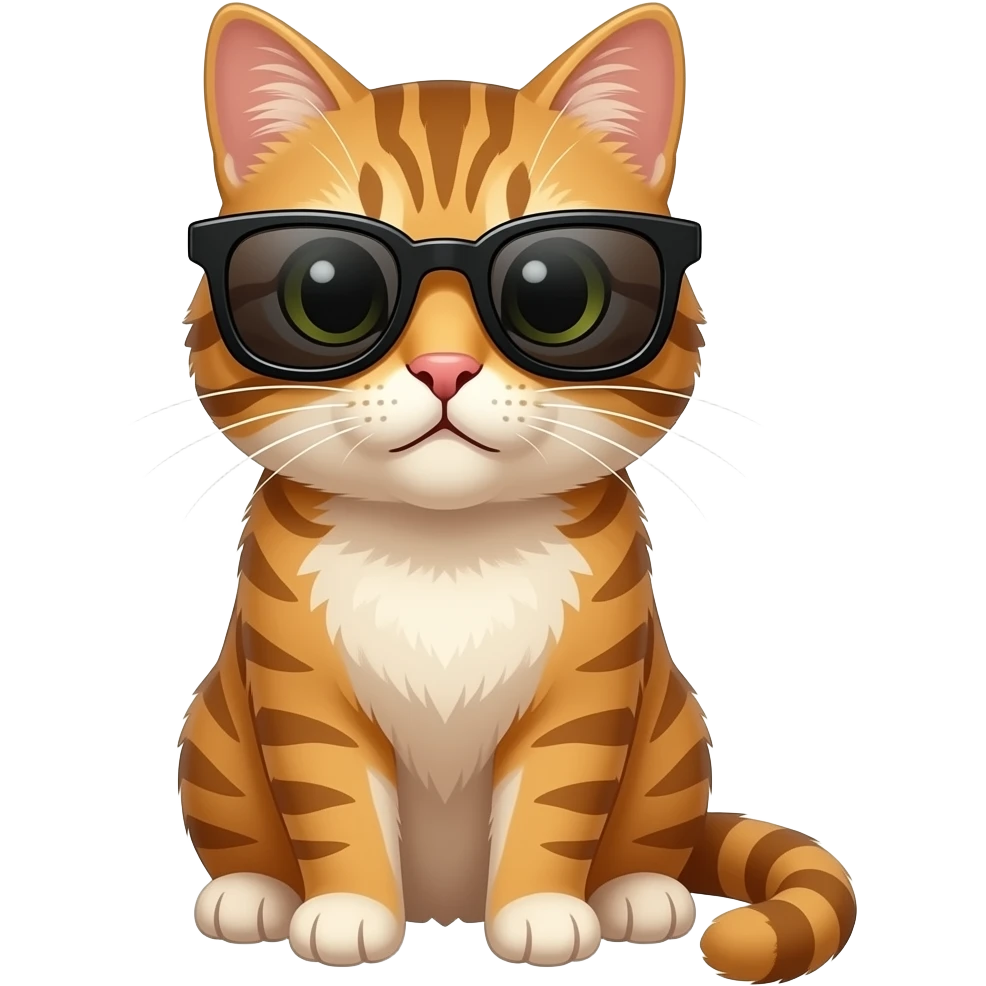 Cat wearing sunglasses emoji