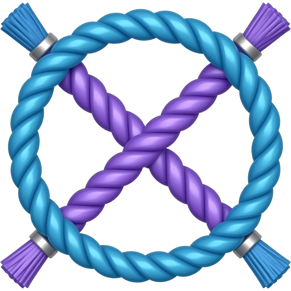 Blue and Purple Ropes emoji