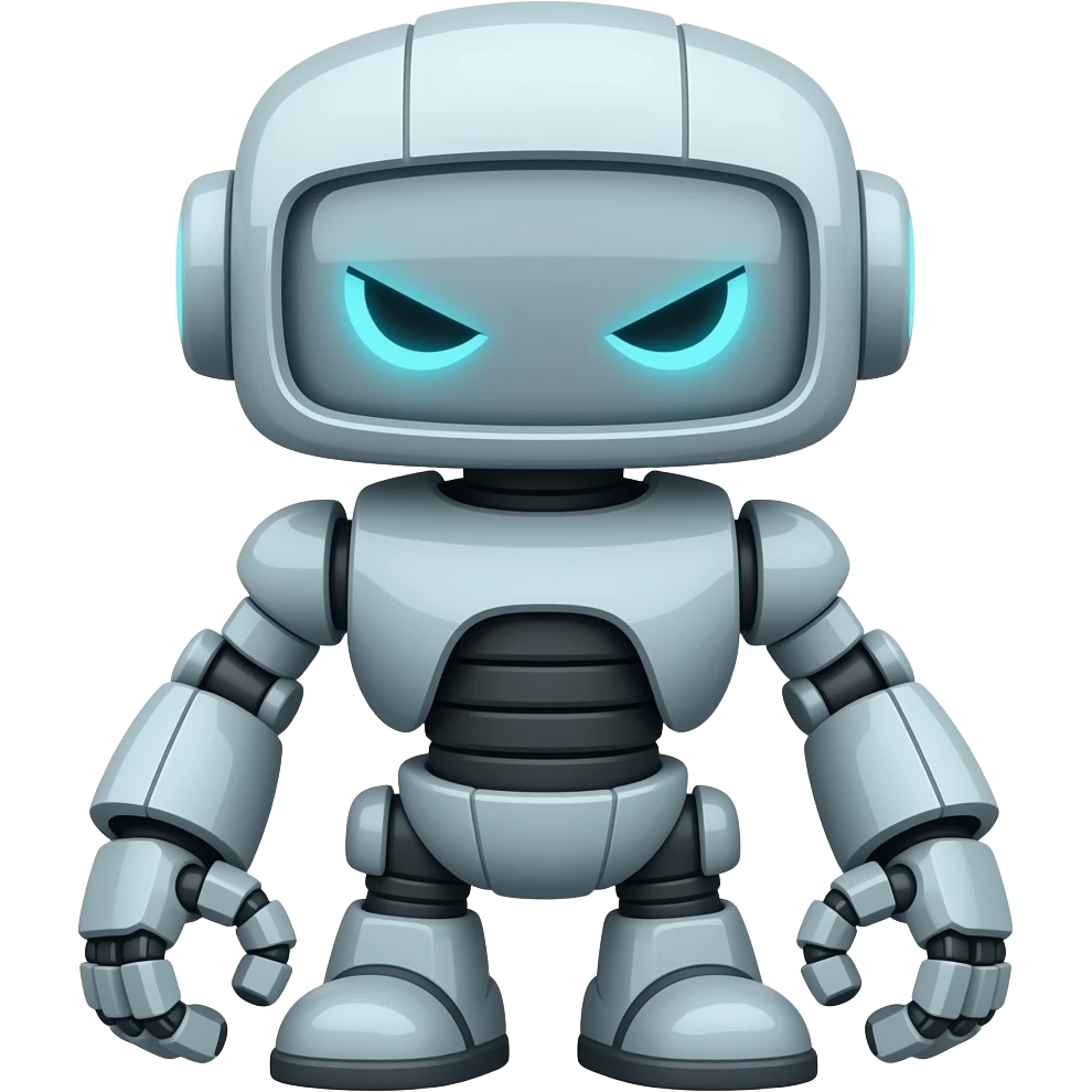 Evil robot emoji